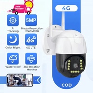 V380 Pro 5MP 4G Sim Card Waterproof CCTV Wireless Outdoor PTZ Speed Dome Smart IP Camera 360 IR Colo