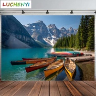 Custom wallpaper mural National Park Rocky Mountains Lake Wall Decoration ins Nordic Landscape Livin