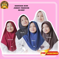 Kerudung Bergo hamidah anak Jilbab instan jersey Hijab sekolah SD SMP Krudung sekolah