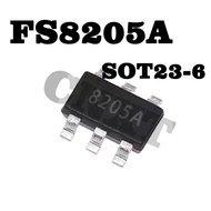 50pcs/lot FS8205 FS8205A 8205A Lithium Battery Protection IC SOT23-6 Circuit Chip