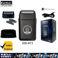 Kemei KM-H73 chuyên nghiệp ba lá Máy cạo râu điện máy cạo râu không dây máy cạo râu mini có thể sạc