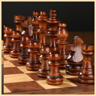 ☔ ▙ ❀ ♞【Ship in 24h】 3 in 1 Wooden Chess Set 6 Size Folding Chess Board Game Tournament Set Interna