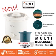 IONA 0.8L Mini Multi Rice Cooker Household 2 People with Non Stick Pot - GLRC086