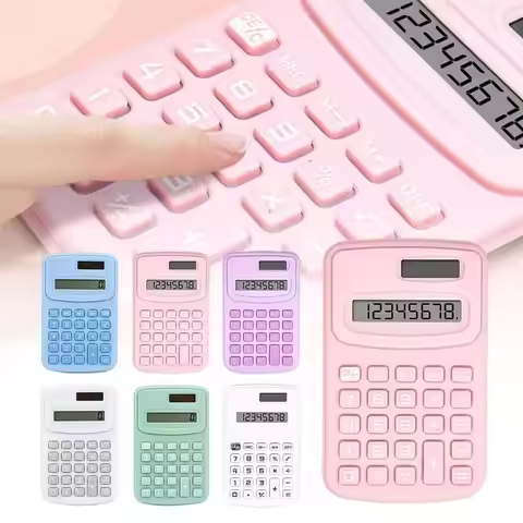Solar Scientific Calculator Small Desktop Mini Calculators Large Display Cute Calculator Learning Au