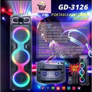 GEDI-G 3*10inch 80W bluetooth speaker GD-3126 Party speaker