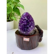 High-Grade Uruguay Natural Amethyst Cave Amethyst Cluster Raw Ore No Cement, Weight 1.6kg Gathering 