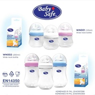 Baby Milk Bottle Baby Safe WN001/WN002 Wide Neck Bottle 125ml/250ml Bottle