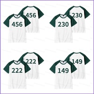 DC2 Squid Game Season 2 number 230 456 222 149 summer T-shirt Anime Short Sleeve Top