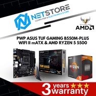 PWP ASUS TUF GAMING B550M-PLUS WIFI II mATX & AMD RYZEN 5 5500 PROCESSOR