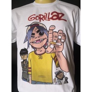 เสื้อวงนำเข้า Gorillaz Clint Eastwood Damon Albarn Blur Oasis Alternative Rock Electronic Vintage Style Gildan T-Shirt เสื้อ รุ่น ลาย