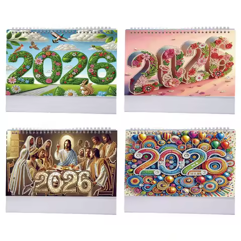 2026 Calendar DIY Diamond Painting Art Kit Diamond Painting Calendar Set Diamond Painting Kit for Ho