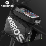 ROCKBROS Bicycle Bag Rainproof Touch Screen Phone Top Tube Bag MTB Road Bike Frame Front Saddle Bag &amp; Pannier Bike Accessories