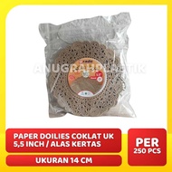 Brown Paper Doilies 5.5 inch Lace Paper Doilies Size 14 cm