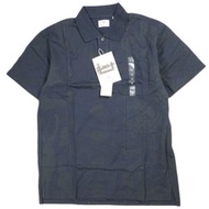 Engineered Garments x UNIQLO 聯名款 Kanoko 印花 Polo 衫 341-421351 中號海軍藍短袖上衣 [近全新] [二手] [Engineered Garmen