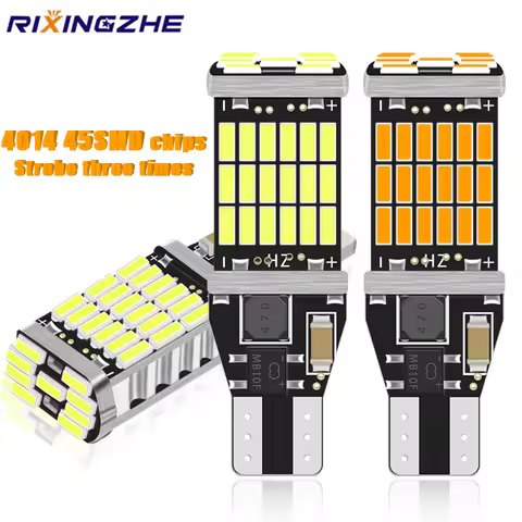 RXZ 1PC Canbus W16W T15 920 921 912 LED 4014 45 chips Reverse Light Bulbs Backup Parking Light Lamp 