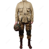 ZWJPW/American Retro M42 Paratrooper Uniform 101/82 Airborne Suit Normandy Landing D-DAY Replica
