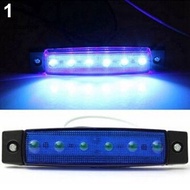 DM- 1Pc 6 LED Side Marker Indicators Lights Safe Lamp 12V for Truck Trailer Lorry