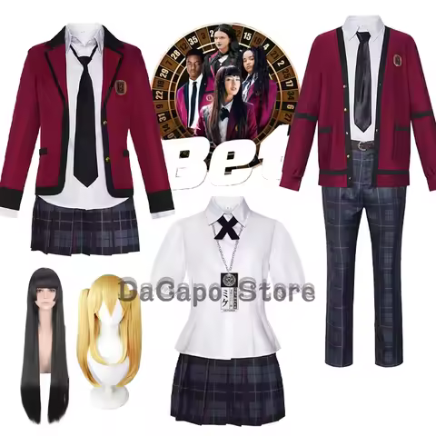 Kakegurui Bet Yumeko Jabami Cosplay Tv Roleplay Mary Saotome Live Action Uniform Costume Ryota Suzui