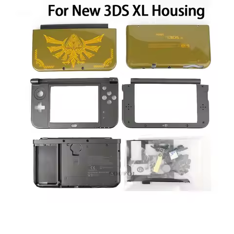 Gold Limited Edition Replacement For Nintend New 3DS XL Game Console Housing Shell Cover Case Full S