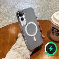 Suitable for VIVO Y400 PRO 5G phone cases colored new jelly cases wireless magnetic frosted cases 03