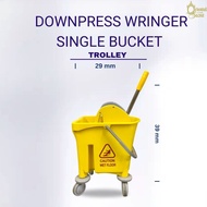 DOWNPRESS WRINGER SINGLE BUCKET TROLLEY /1 PCS