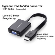 Ugreen HDMI to VGA Converter with Audio supports 1920 x 1080