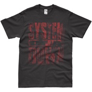 Top Quality Metal Rock Band Shirt Custom Print Streetwear System of A Down 2001 Vintage Tshirt Desig