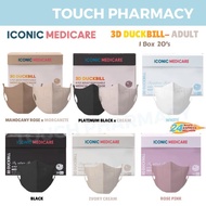 ICONIC 3D DUCKBILL 4PLY ADULT Disposable Medical Face Mask (20's/BOX)