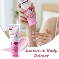 Body Glow Cream 80g Spf50 Pa++++ Waterproof Even Smooth Primer Tone Sunscreen 2-3 Levels Y0p1