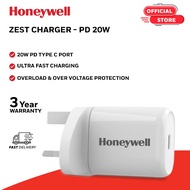 Honeywell Zest Charger PD20W Type C PD 3.0, Maximum output upto 5V/3A, 9V/2.22A, Compatible with iPh