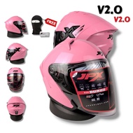 JPX NOVA X PINK CANDY FLOSH helmet | JPX HALF FACE HELMET