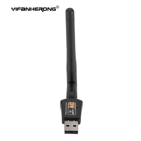 1PCS USB Wifi Adapter 5.0GHz+2.4GHz Wifi Receiver High Speed 600Mbps Wifi Antenna Wireless PC Networ