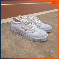 Student Shoes Sneakers Vanilla Scent White Canvas Pink Sole Heart Pattern Leo Star Brand Model 369