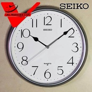 นาฬิกาแขวน SEIKO ขอบสีเงิน หน้าขาว  ขนาด 11 นิ้ว  รุ่น QXA747S Veladeedee