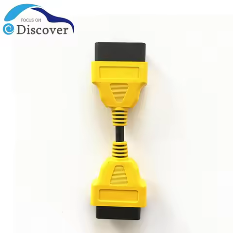 For ELM327 OBD2 16Pin Extension Cable adapter 13cm 16 Pin Male to Female OBD II OBD2 yellow Extensio
