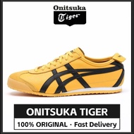 【100% Original 】Onitsuka Tiger MEXICO 66 Yellow/Black 1183C102-751 Low Top Unisex Sneakers