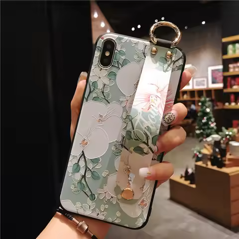 Wrist Strap Case For Huawei Honor 200 300 90 50 70 Pro X7B X7CX6B X7A X8A X8B Magic 7 Lite Flower Ph
