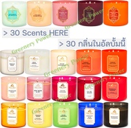 BBW#9 Candle Bath &amp; Body Works 3 wicked candle  เทียนหอม 411g.