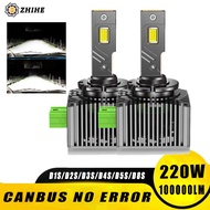 2PCS D1S D3S LED Headlight Canbus 220W 100000LM D4S D2S D8S Auto Bulbs Two-sided D1R D2R D3R D4R Car