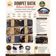 Cenderahati Batik Dompet Zip Bank syiling Saiz 16.5 cm dengan bungkus plastik dengan ucapan terima k