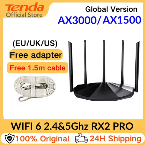 WiFi 6 Router AX3000 Gigabit Wireless Repeater Tenda 2.4G 5Ghz Gigabit WIFI6 AX1500 Extender Network