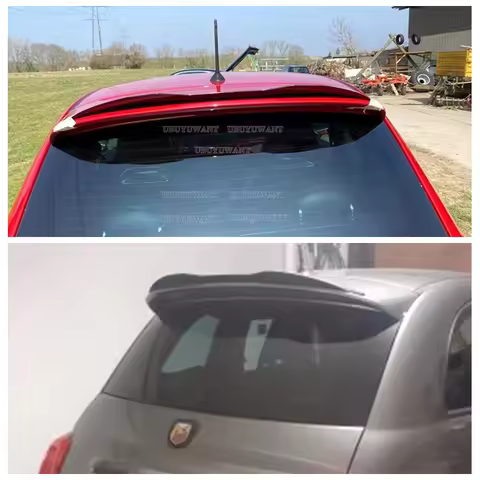 Roof SPOILER EXTENSION For FIAT 500 ABARTH MK1 2008-2012 REAR WING SPOILER For FIAT 500 ABARTH MK1 F