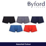 (2 Pcs) Byford Mens Microfibre Spandex Shorty Brief Underwear Assorted Colours - BUB770S