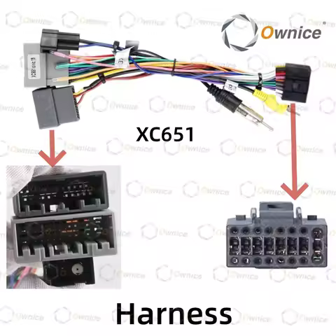 Ownice Car Radio Cable 16pin Power Wiring Harness Android Head Unit Connector for Honda Civic 2019 A
