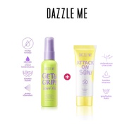 DAZZLE ME Preparing Skin Set (Get a Grip! Makeup Setting Spray + Sunscreen SPF 50 PA ++++)