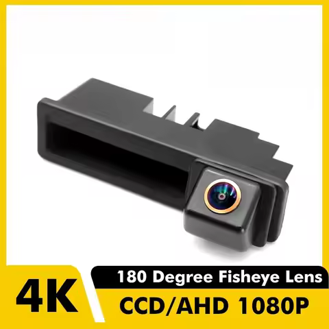 Bileeko Fish Eye Lens CCD AHD 1080P Trunk Handle Rear View Camera: For Audi A1/A3/A4/A6/A6L/S5/Q5/Q7