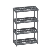 Duramax Plastic Heavy Duty Multipurpose 4/5 Shelf Rack (Grey)