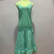 Woman Green Dinner Dress