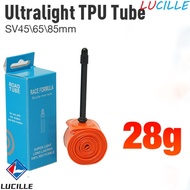 LUCILLE Ultra Light Inner Tube, TPU French Valve Bicycle Inner Tube, Bile French Valve Tire Ultralig