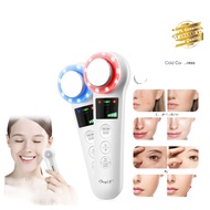 THE NEW✑﹉™CkeyiN Hot Cold Face Beauty Massager EMS Vibrate Skin Care Device with 4 Modes for Clean S